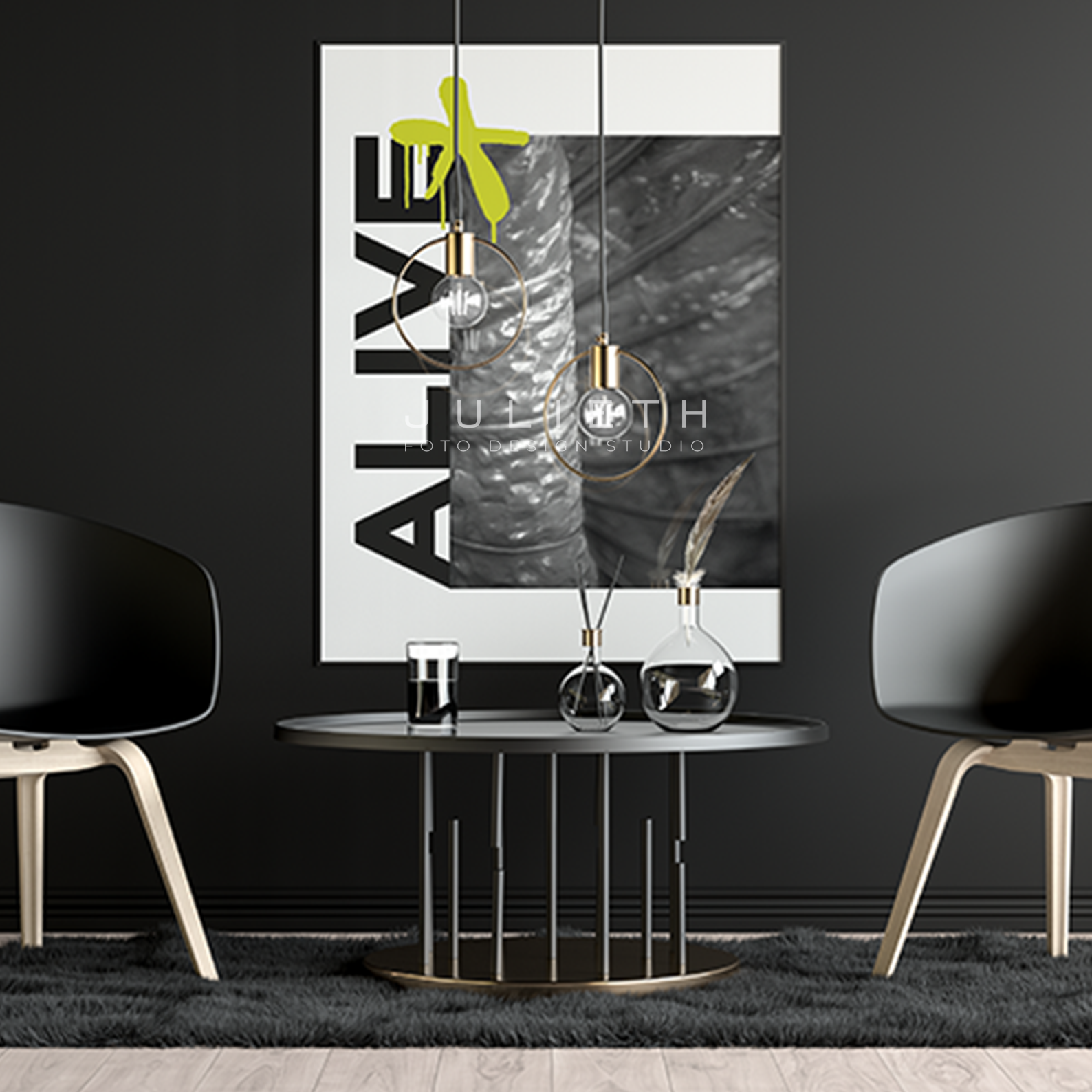 ALIVE Graffiti Plant Print | Banana Green Urban Decor