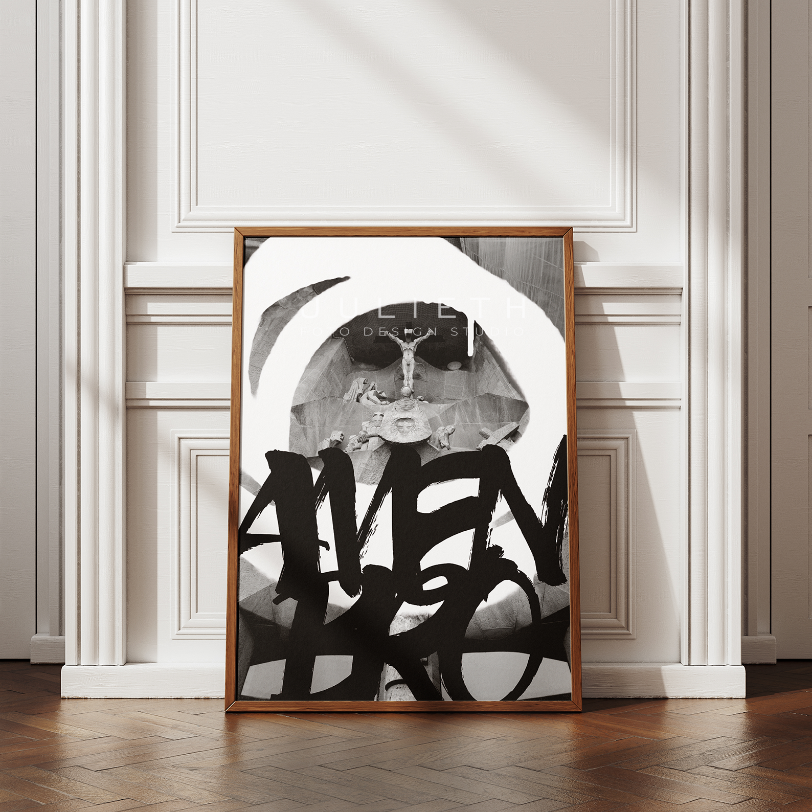 Amen Bro Graffiti Print | Barcelona Church Urban Art