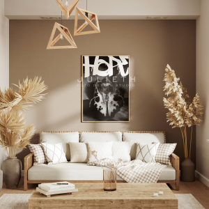 HOPE Graffiti Orchid Print | Black & White Urban Botanical Art