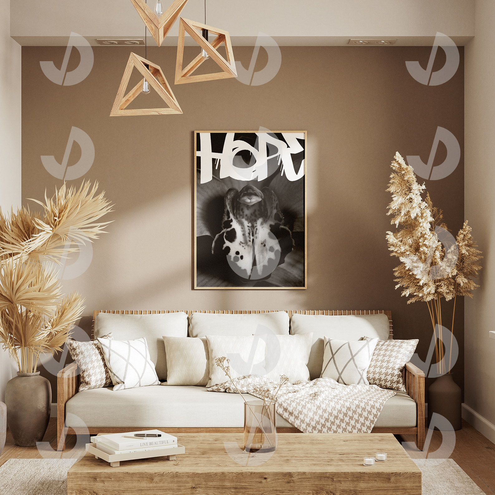 Black and white photography typograpy poster