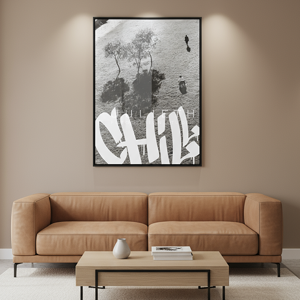CHILL Graffiti Art Print | Urban Rebel Soul Decor