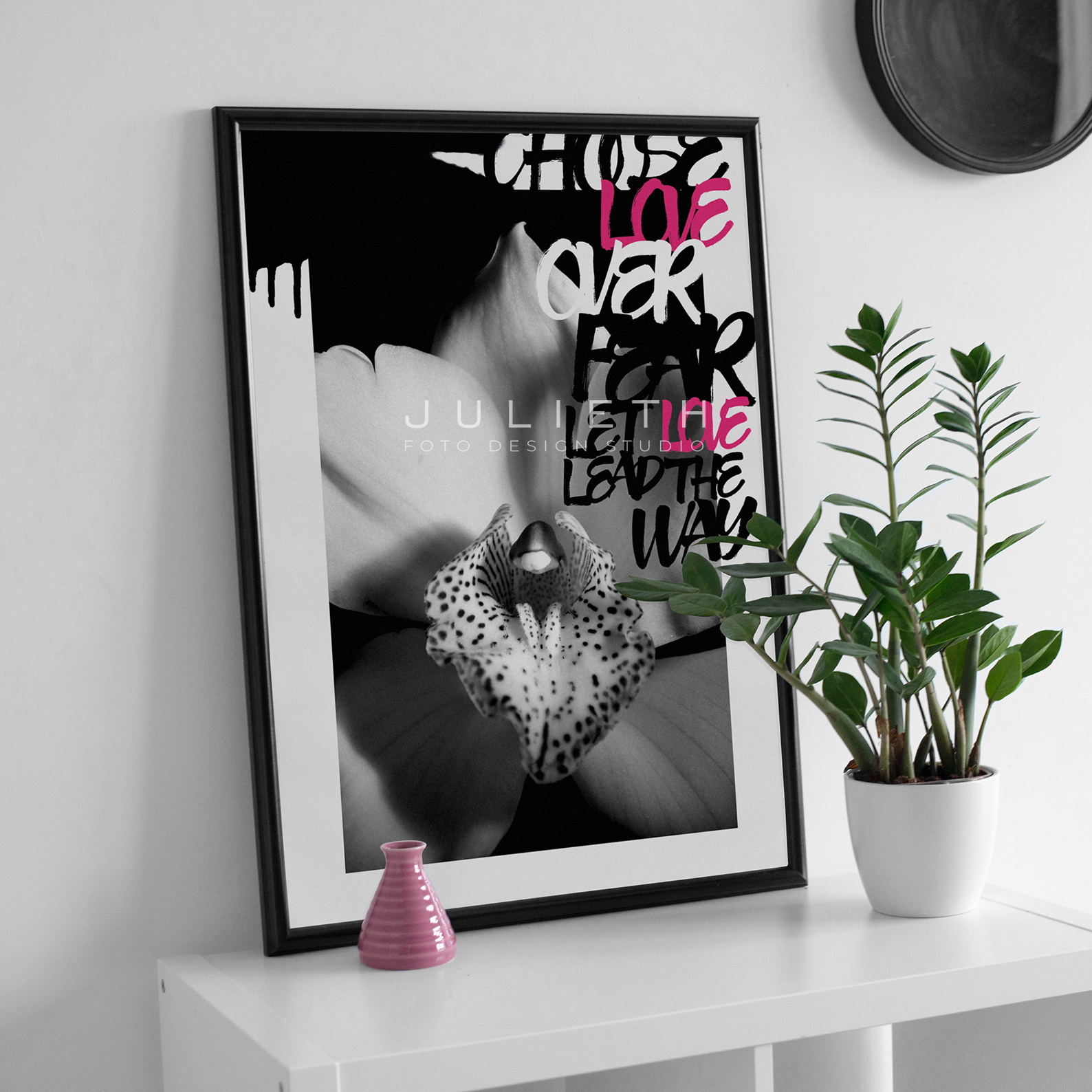 Choose Love Graffiti Art Print | Modern Urban Photography Decor