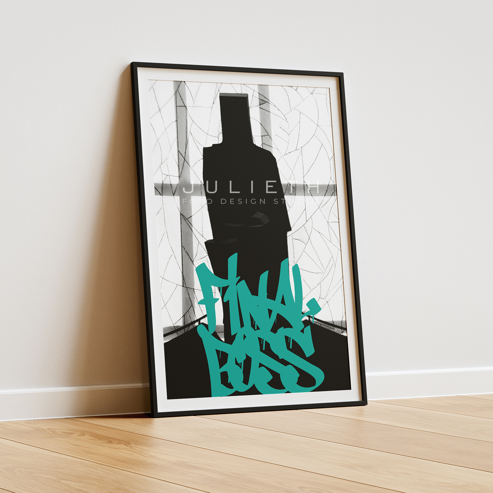 Final Boss Graffiti Art Print | Minimalist Gaming Decor