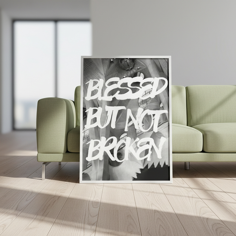 Blessed But Not Broken Print | Abstract Urban Art