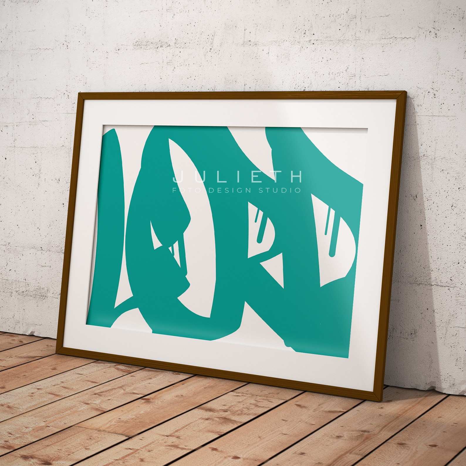 LORD Graffiti Art Print | Turquoise Spiritual Decor