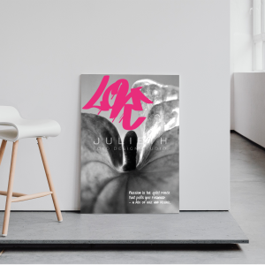 Love Flamingo Art Print | Romantic Graffiti Photo Art