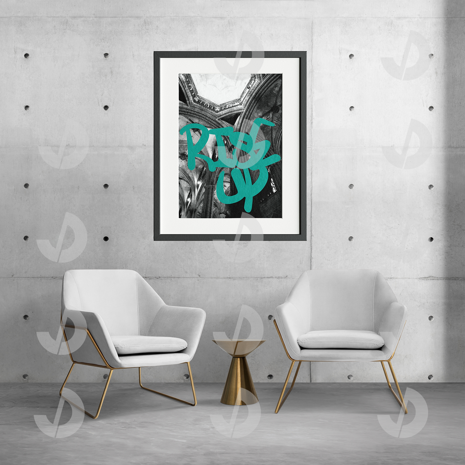 Rise up typography poster