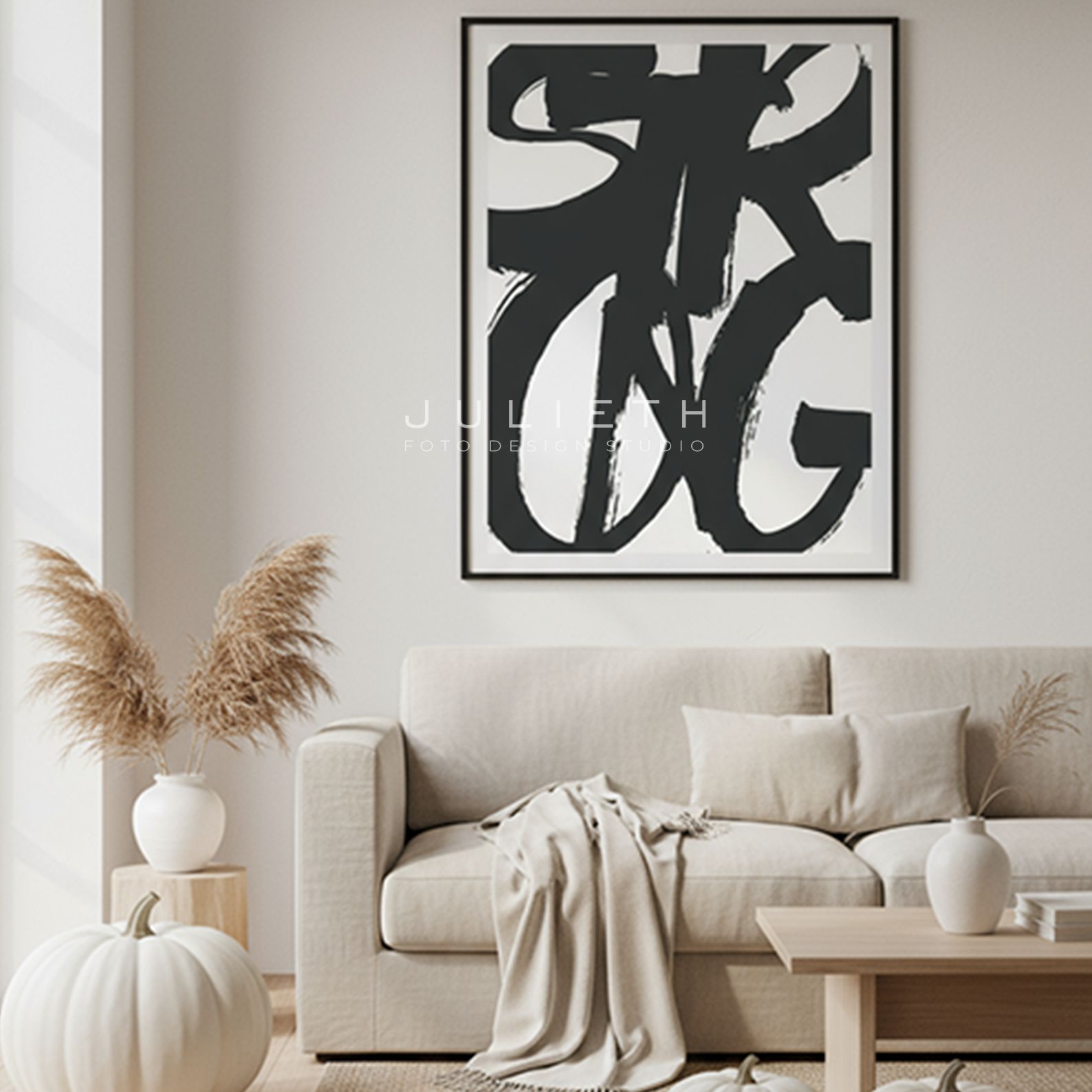 STRONG Graffiti Print | Bold Minimalist Wall Art