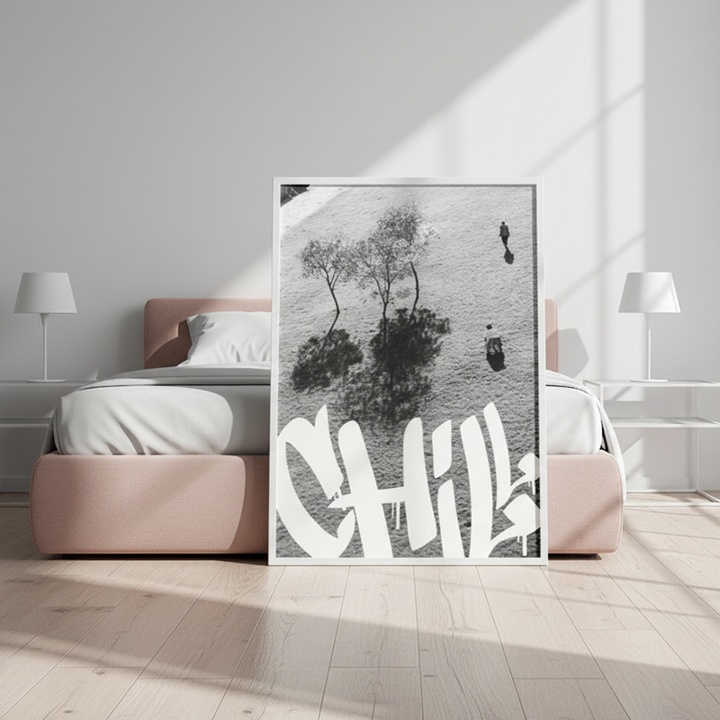 CHILL Graffiti Art Print | Urban Rebel Soul Decor