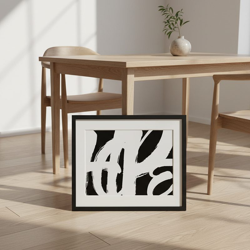 Hope Graffiti Print | Bold Black & White Urban Art