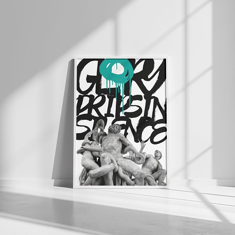 Glory Drips in Silence Print | Firenze Statue Graffiti Art